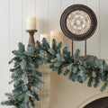 Blue Spruce 9ft Garland Pre-Lit with 50 Warm White LED Lights R5568