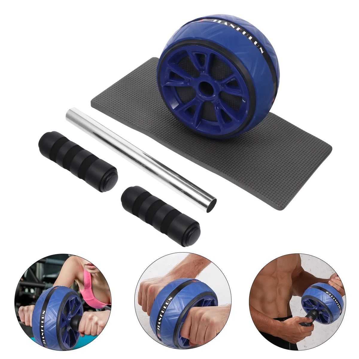 2pcs Abdominal Wheel Roller Exercise Equipment I81646