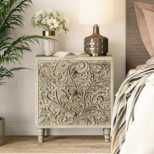 3 Drawer Weathered White Farmhouse Dresser R507