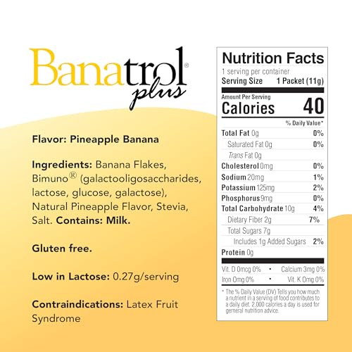 Natural Anti-Diarrheal with Prebiotics, 25 Servings (Banana) K279