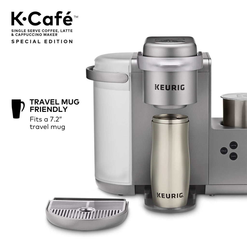 Single Serve K-Cup Pod Coffee, Latte and Cappuccino Maker, Nickel U967