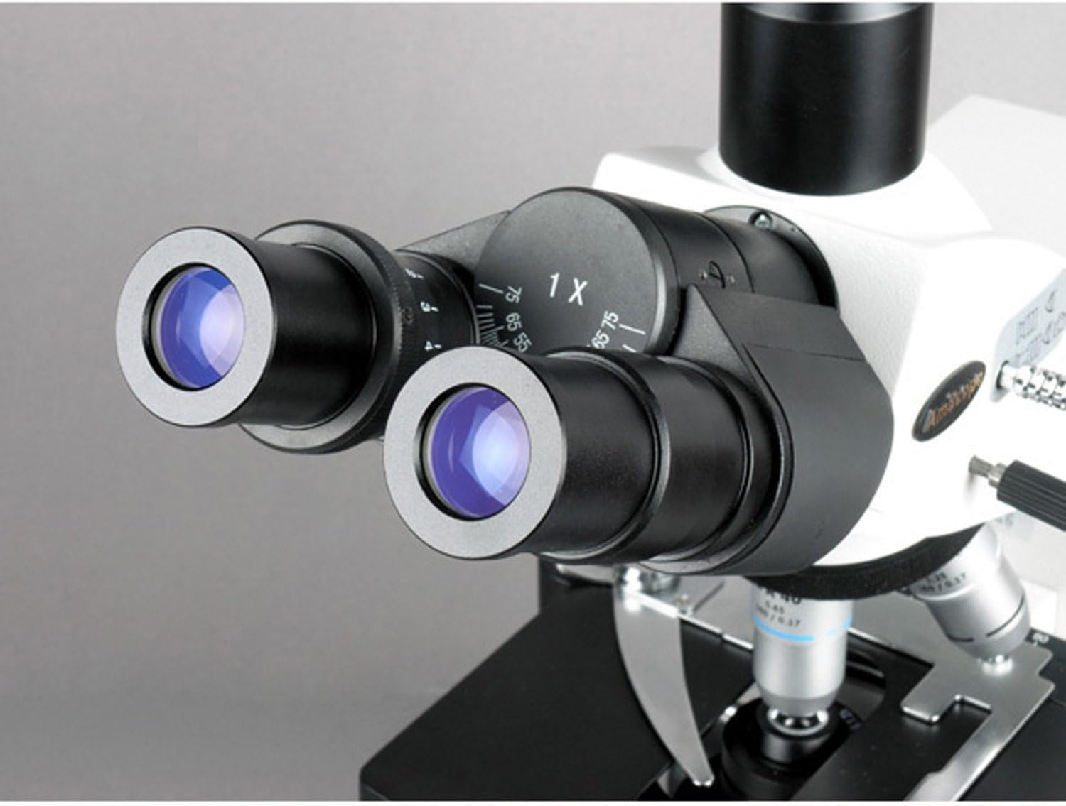 Digital Trinocular Compound Microscope, 40X-2500X Magnification, 5MP Camera D238373