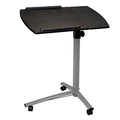 Brown Tilt Top Overbed Table with Wheels K236