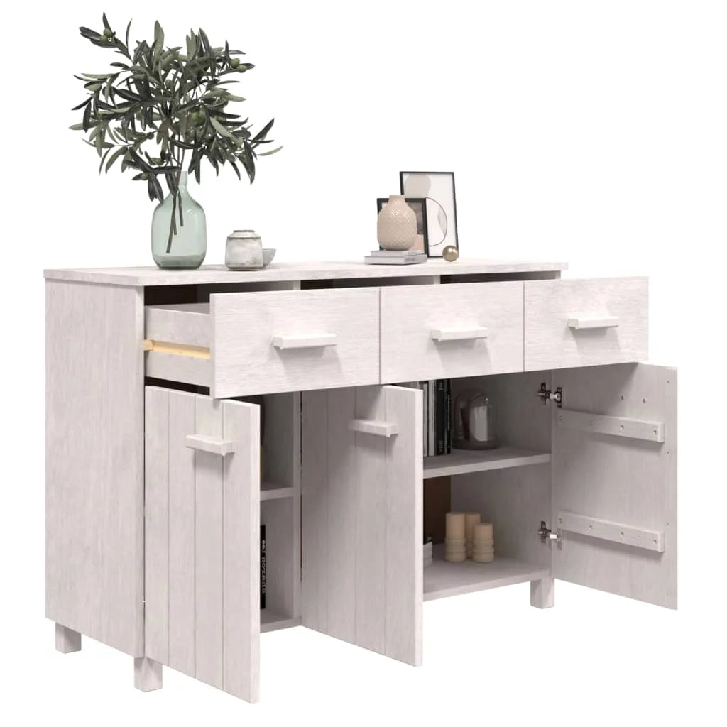 White Solid Wood Pine Sideboard Z16892