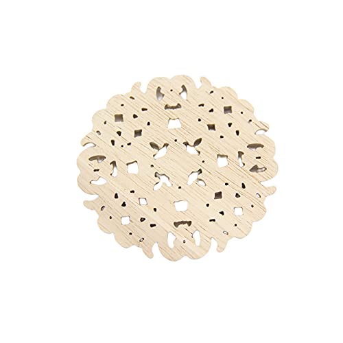 Wood Carved Onlay Applique Unpainted Frame Door Decor Furniture Applique (3.9 Inch) T702359