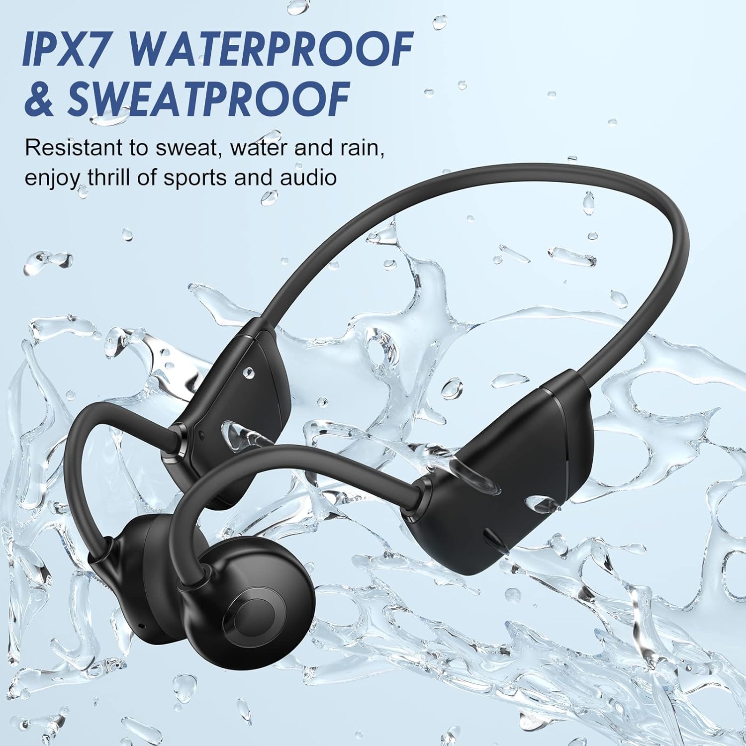 Wireless Open Ear Bluetooth Headphones IPX7 Waterproof Pack of 2 G19182