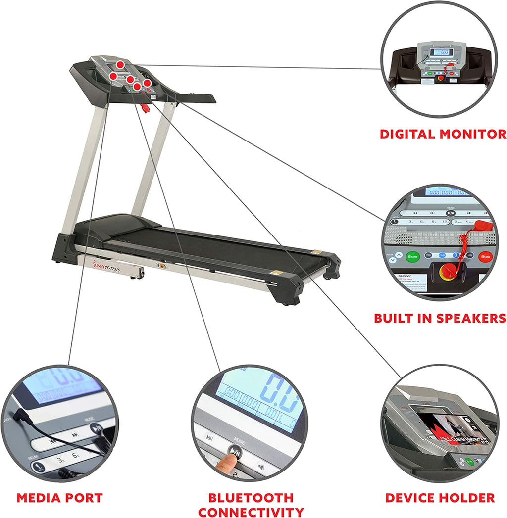 Grey Treadmill with Auto Incline L3643
