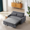 Light Blue 2 Seat Convertible Sofa Bed with USB Ports P7502