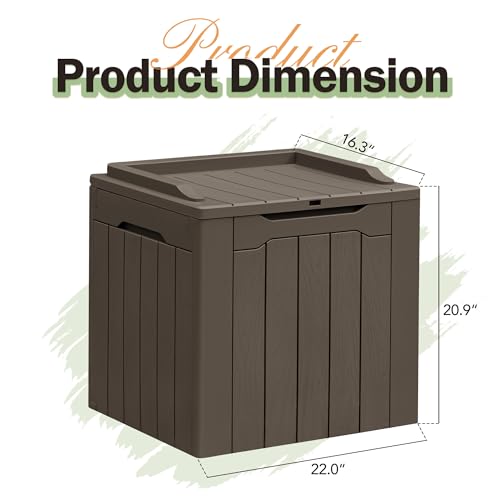 31 Gallon Black Outdoor Storage Box Q76524