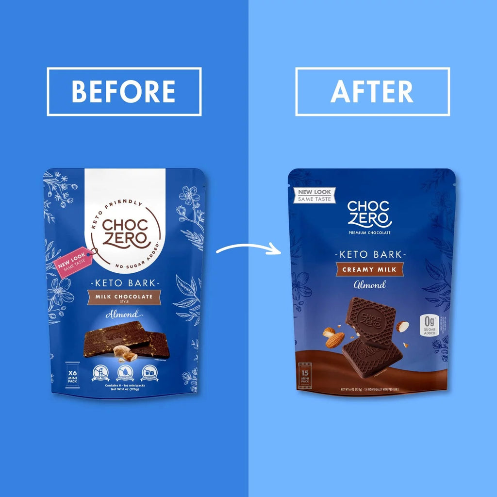 Milk Chocolate Almond Bark, 6 Bars, 1 oz Each Pack of 2 R786425