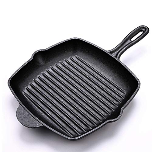 10.5 Inch Square Cast Iron Grill Pan H927