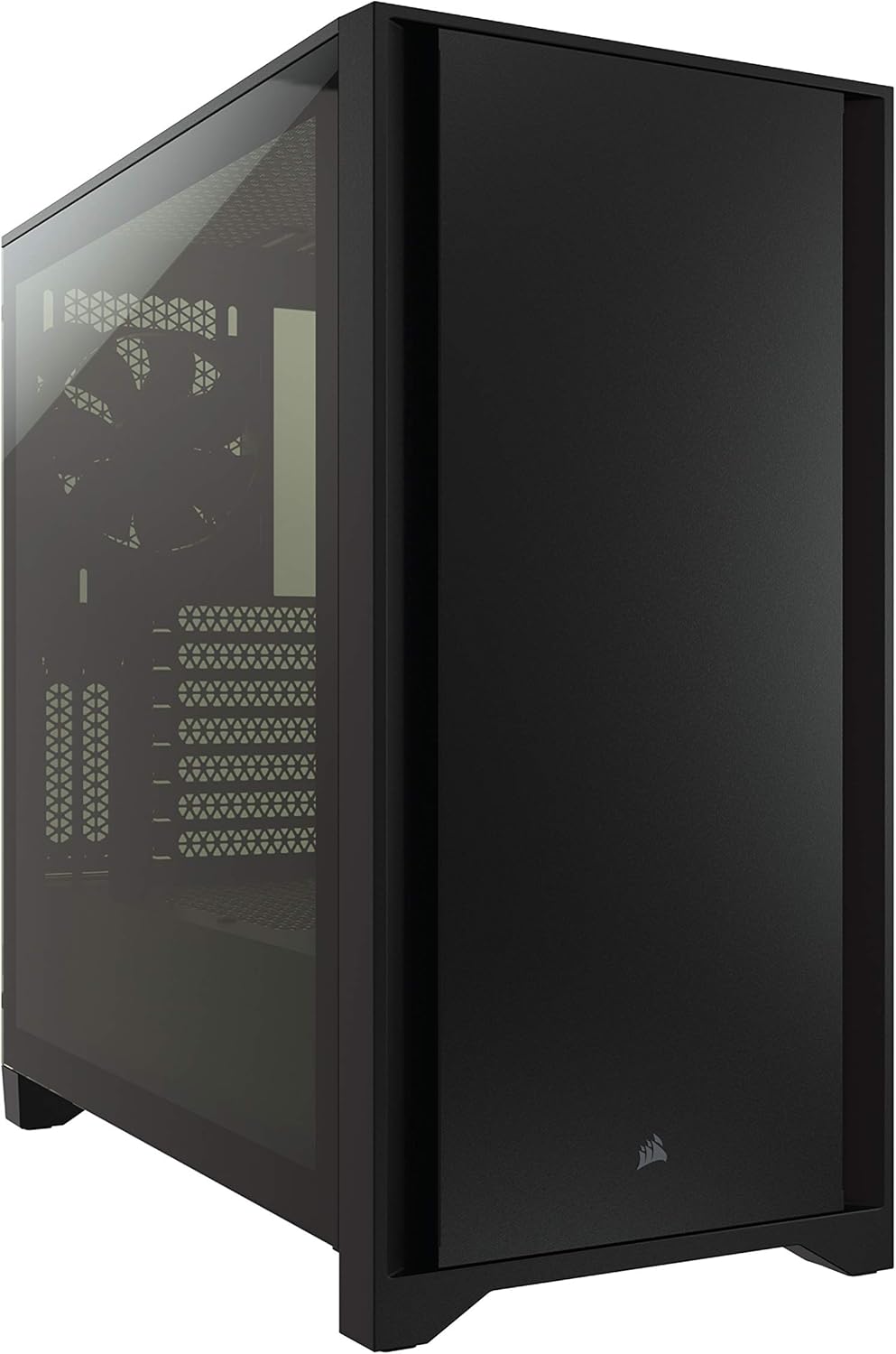 Black Tempered Glass Mid-Tower ATX PC Case Y21380