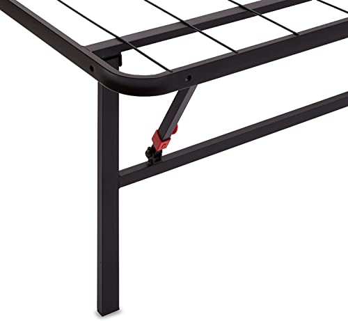 Black Foldable Metal Platform Bed Frame, Full Size, 14 inches High K785
